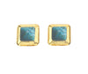 Crush Square Earring In Turquoise