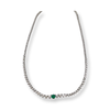 Coronation Emerald & White Diamond 18K Necklace