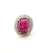 Pink Tourmaline Large Kantis Diamond Ring