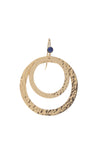 Paris Double Round Large/Small Earring In Blue Lapis