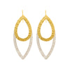 Paris Double Eye Small Drop Earring In Silver and Small Drop In Gold