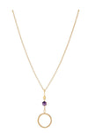 Peace in Amethyst Stone Necklace