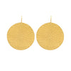 PARIS SINGLE ROUND SOLID EARRINGS - LARGE