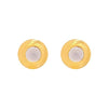 PEBBLE SINGLE GOLD EARRINGS - MOONSTONE